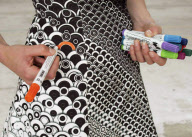 'Colour-in Dress' that you decorate yourself by Berber Soepboer and Michiel Schuurman, Netherlands - 16 Dec 2009