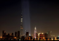 The Burj Dubai, the World's tallest building, Dubai, United Arab Emirates - 31 Dec 2009
