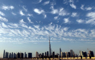 The Burj Dubai, the World's tallest building, Dubai, United Arab Emirates - 31 Dec 2009