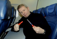 Syringe and 500ml Bottle of Clear Fluid Carried on to a Plane 5 Days After Terror Attempt on a Delta Airlines Flight, Schipol Airport, Amsterdam, Netherlands - 30 Dec 2009