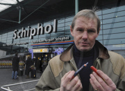 Syringe and 500ml Bottle of Clear Fluid Carried on to a Plane 5 Days After Terror Attempt on a Delta Airlines Flight, Schipol Airport, Amsterdam, Netherlands - 30 Dec 2009