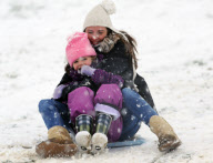 JOOLS OLIVER AND FAMILY SLEDGING