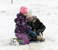 JOOLS OLIVER AND FAMILY SLEDGING