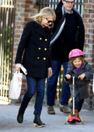 Michelle Williams And Matilda Scoot Around NYC