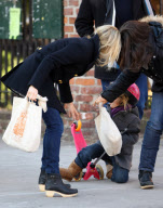 Michelle Williams And Matilda Scoot Around NYC