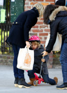 Michelle Williams And Matilda Scoot Around NYC