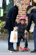 Michelle Williams And Matilda Scoot Around NYC