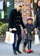 Michelle Williams And Matilda Scoot Around NYC