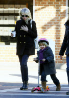 Michelle Williams And Matilda Scoot Around NYC