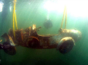 Rare 1925 Bugatti raised from bottom of Lake Maggiore after 70 years to go on auction, Switzerland - 2009