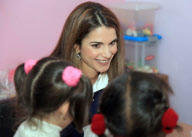 Queen Rania of Jordan visits the Dar Al Aman Child Safety Centre, Amman, Jordan - 10 Jan 2010