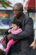 Seal carries Lou Sulola after Taekwondo Class