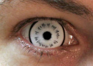 Eye-catching contact lenses by Hollywood special effects artist Kevin Carter, Medford, Oregon, America - 12 Jan 2010