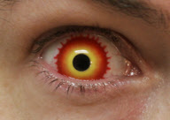 Eye-catching contact lenses by Hollywood special effects artist Kevin Carter, Medford, Oregon, America - 12 Jan 2010