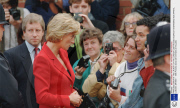 PRINCESS DIANA AT THE LAUNCH  OF THE LONDON LIGHTHOUSE HOSPICE FUNDRAISING AIDS APPEAL, LONDON, BRITAIN   - 1996