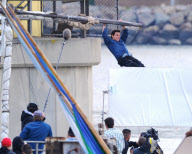 Tom and Cameron Film Stunts for Knight and Day