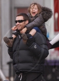 Hugh Jackman Is A Walking Jungle Gym!