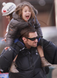 Hugh Jackman Is A Walking Jungle Gym!