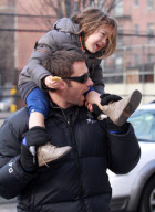 Hugh Jackman Is A Walking Jungle Gym!