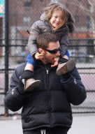 Hugh Jackman Is A Walking Jungle Gym!