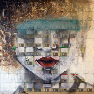 Nick Gentry: Art made from obsolete media, London, Britain - Jan 2010