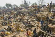 Artisanal gold mine in Tonoir, southern Burkina Faso, West Africa - 2009