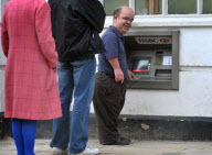 Britain's lowest ATM cashpoint, Whitchurch, Hampshire, Britain - 31 Jan 2010