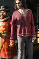 EXCLUSIVE Russell Brand and a mate mucking about in H-Wood