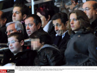 PARIS: Nicolas Sarkozy Attends PSG-Lorient Match