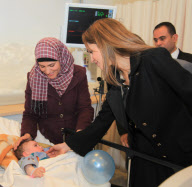 King Abdullah and Queen Rania inaugurate the Queen Rania Al Abdullah Hospital for Children, Jordan - 08 Feb 2010