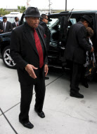 Jackson family members outside the court before arraignment