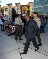 Jackson family members outside the court before arraignment