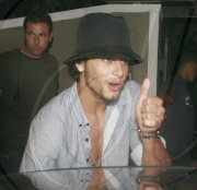 Madonna and Jesus Luz leaving a restaurant in Rio de Janeiro, Brazil - 10 Feb 2010