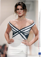 Paris Fashion Week - Model Cindy Crawford On The Catwalk For Herve Leger Show.