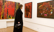 Sir Anthony Hopkins artwork at Gallery 27. London,Britain. - 18 Feb 2010