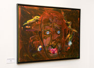 Sir Anthony Hopkins artwork at Gallery 27. London,Britain. - 18 Feb 2010