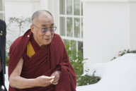 US President Barack Obama meets with the Dalai Lama at the White House, Washington DC, America - 18 Feb 2010