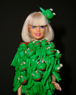 Designer Lu Wei Kang recreates Lady Gaga's wardrobe in miniature for Barbie dolls, Beijing, China - 08 Feb 2010
