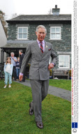 Hrh Prince Charles And Sec. Of State For The Environment Hillary Benn Mp Meets Residence Of A Rural Housing Association Initiative In The Community Of Chapel Stile Cumbria As Part Of His 'the Prince's Affordable Housing Programme By Mitre Housing A