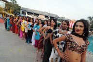 Rehearsal for the 'Vcare Indian Super Queen' transgender beauty pageant, Mumbai, India - 20 Feb 2010