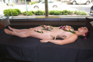 Spencer Tunick's naked sushi press call, Sydney, Australia - 23 Feb 2010