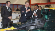 Prince Andrew visiting the new Lotus Formula 1 Race team HQ in Hingham, Norfolk, Britain - 23 Feb 2010