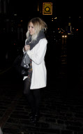 Jude Law, Sienna Miller and Jude's parents leaving the Apollo theatre after seeing the stage play 'Jerusalem', London, Britain  - 23 Feb 2010