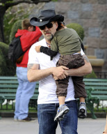 Nicolas Cage Takes His Son To Disneyland