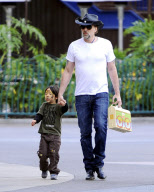 Nicolas Cage Takes His Son To Disneyland