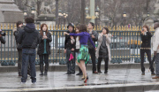 Nicole Richie during a photo session in Paris