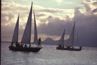 EVENING MOOD, CLUB MED, ISLAND PART OF GRANDE TERRE, ISLAND GOUADELOUPE, CARIBBEAN