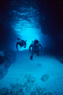 DIVER, GROTTO SOUTH COAST, CAPRI ISLAND, ITALY