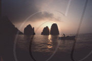 FISHERMEN, FARAGLIONI, CAPRI ISLAND, ITALY