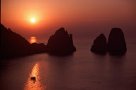 SUNRISE, FARAGLIONI, CAPRI ISLAND, ITALY